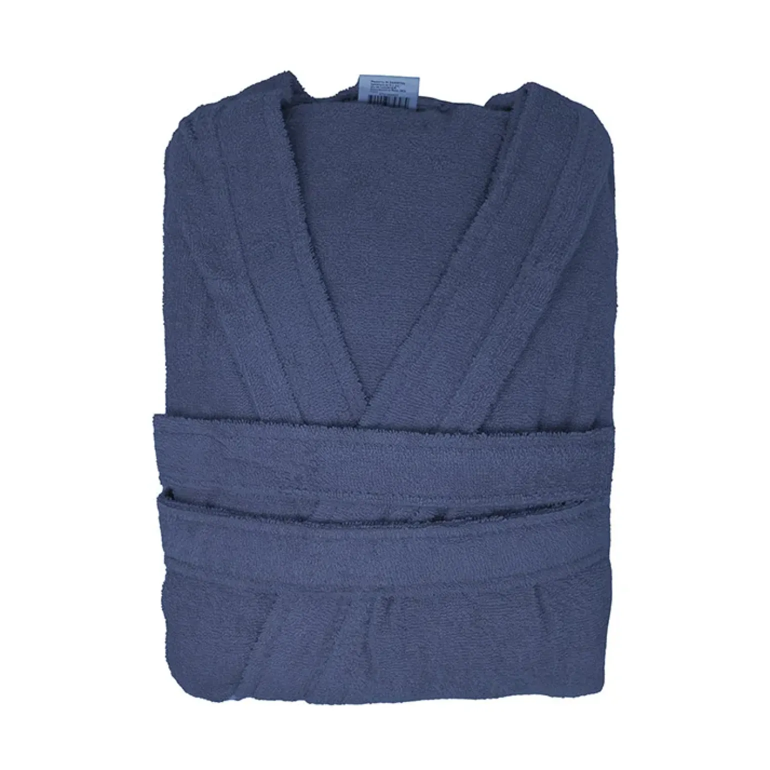 Accappatoio bagno in microspugna con cappuccio taglia S/M blu Veneto