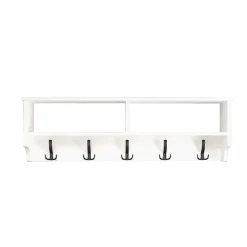 Appendiabiti da parete 120x37h cm con vani bianco Fionia
