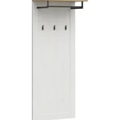 Appendiabiti 59x143h cm da parete bianco frassinato rovere Lars