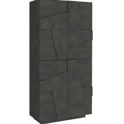 Armadio scarpiera 80x168h cm 4 ante ossido Zenzero