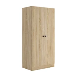 Armadio 80x170h cm 2 ante battenti moderno rovere Estelle