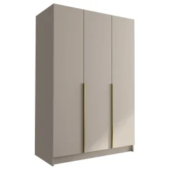 Armadio 150x215h cm 3 ante moderno beige oro Glammy 3