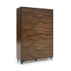 Armadio 135x201h cm 3 ante noce Line