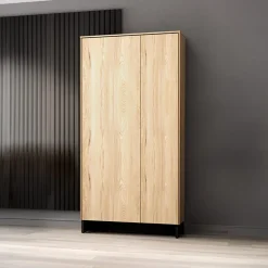 Armadio 92x196h cm 2 ante rovere nero Alabaster