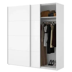 Armadio 180x204h cm 2 ante scorrevoli bianco lucido Royal