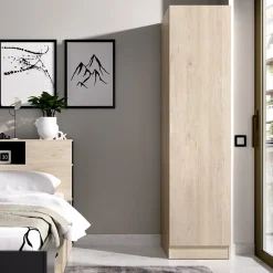 Armadio 41x184h cm con barra appendiabiti legno rovere Juan