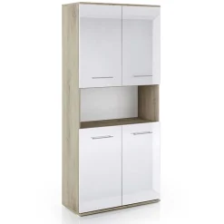Arredo ufficio completo moderno rovere antracite lucido Time 13