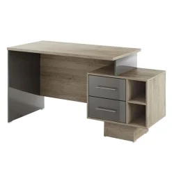 Arredo ufficio completo moderno rovere antracite lucido Time 9