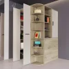 Cabina armadio 148x199h cm ad angolo rovere champagne beige Fabio Gihome®