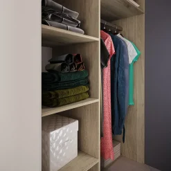 Cabina armadio 148x199h cm ad angolo rovere champagne beige Fabio Gihome®