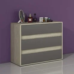 Camera da letto moderna completa matrimoniale rovere grigio Altea