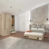 Camera da letto moderna completa matrimoniale rovere sonoma Danubio