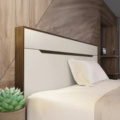 Camera da letto moderna completa matrimoniale noce champagne Brasilia
