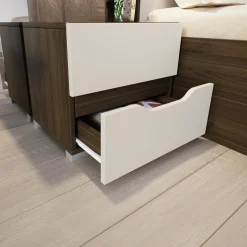Camera da letto moderna completa matrimoniale noce champagne Brasilia