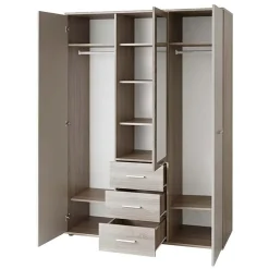 Cameretta bambini 1 letto singolo quercia sonoma bianco opaco Ciak 2