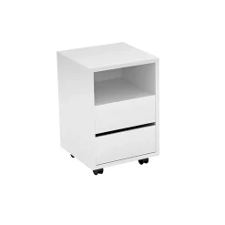 Cassettiera ufficio 40x62h cm 2 cassetti bianco Callum