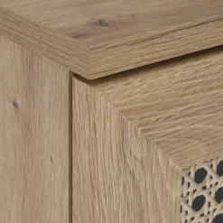 Cassettiera 80x85h cm 3 cassetti moderna rovere Sombra