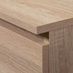 Cassettiera 160x77h cm moderna 6 cassetti rovere Living