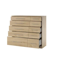 Cassettiera 103x95h cm moderna rovere Dogliani