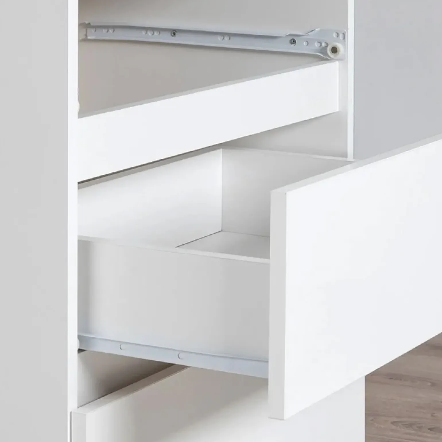 Cassettiera 160x120h cm moderna 10 cassetti bianco Living