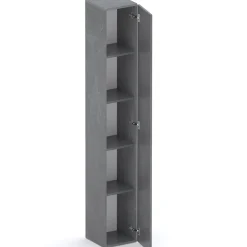 Colonna a terra 28x186h cm 1 anta reversibile multiuso antracite Sunset