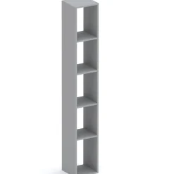 Colonna a terra 28x186h cm 5 vani libreria grigio scuro Sunset