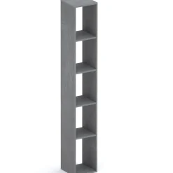 Colonna a terra 28x186h cm  libreria 5 vani antracite Sunset