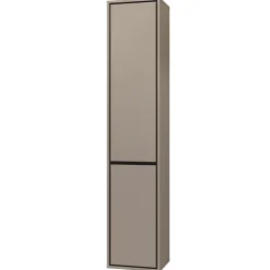 Colonna bagno sospesa 35x172h cm 2 ante tortora nero Linda