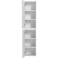 Colonna bagno sospesa 35x160h cm cannettato 2 ante bianco Autentic