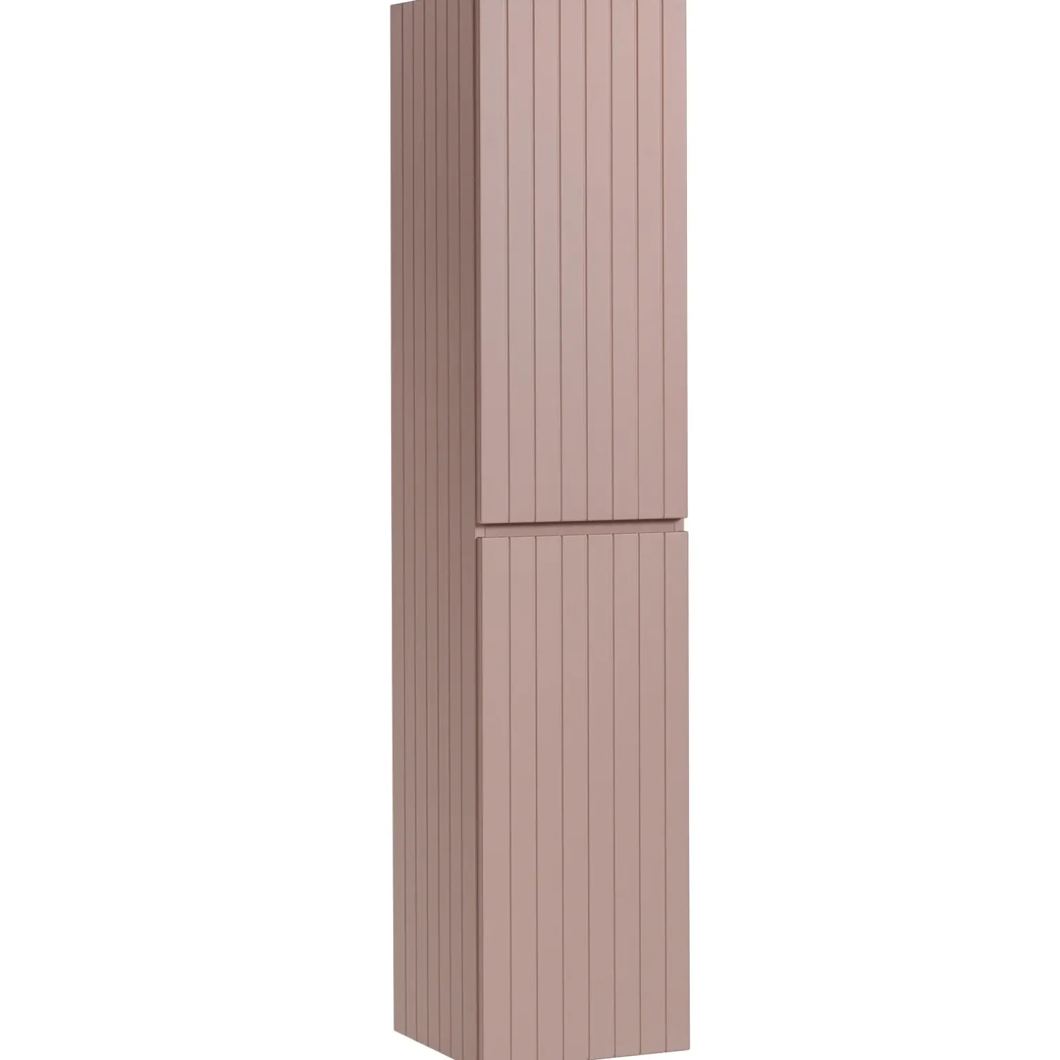 Colonna bagno sospesa 35x160h cm cannettato 2 ante rosa Autentic