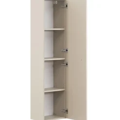 Colonna bagno sospesa 35x140h cm fresato 1 anta beige Sand