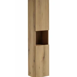 Colonna bagno sospesa 30x140h cm 2 ante rovere Rovery