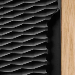 Colonna bagno sospesa 35x170h cm 2 ante nero rovere Swim