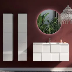 Colonna bagno 25x138h cm 1 anta bianco lucido Obsession
