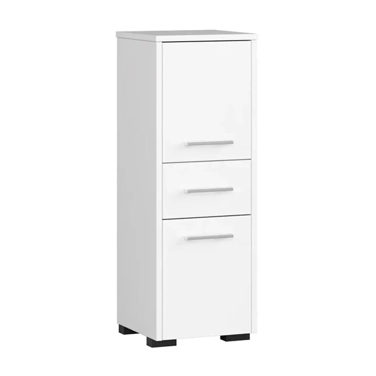 Colonna bagno 30x85h cm bassa 2 ante 1 cassetto bianco Woters