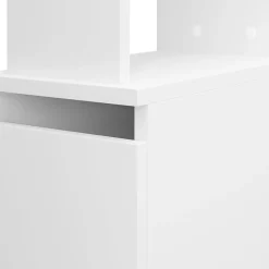 Colonna bagno 33x136h cm con 2 cassetti moderno bianco Zaida