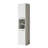 Colonna bagno 40x170h cm moderna con ripiano bianco Ramona