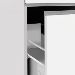 Colonna frigo dispensa cucina 90x165h cm moderna bianco rovere Gourmet