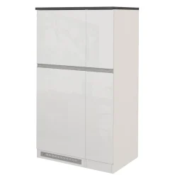 Colonna frigo dispensa cucina 90x165h cm moderna bianco grigio pietra Gourmet