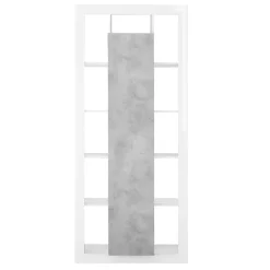 Colonna libreria 95x217h cm 1 anta bianco cemento Trilogy