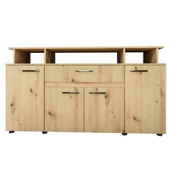 Comò 154x85h cm 4 ante moderno in rovere rustico Pippo