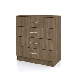 Comò  80x91h cm cassetti moderno noce Cavour Gihome®