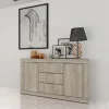 Comò 120x80h cm moderno rovere sonoma Vincenzo