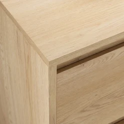Comodino moderno 47x40h cm 2 cassetti rovere Funny