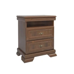 Comodino 58x68h cm 2 cassetti  arte povera quercia Kelly
