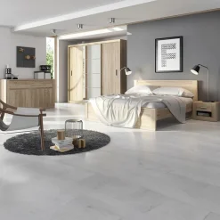 Comodino 50x40h cm 1 cassetto rovere Ombra