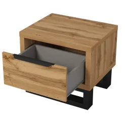 Comodino 55x49h cm 1 cassetto rovere Petra