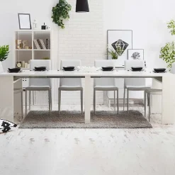 Consolle 50/302cm allungabile bianco opaco Diadema Gihome®