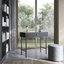 Consolle 93x79cm per ingresso nero oro Margot