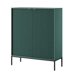 Credenza alta 104x125h cm 2 ante soggiorno verde Alisa